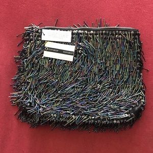 Topshop beaded clutch